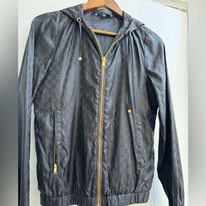 Authentic Gucci Monogram Black Nylon Jacket